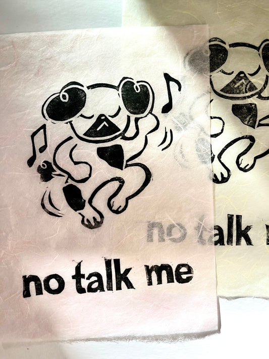 no talk me
