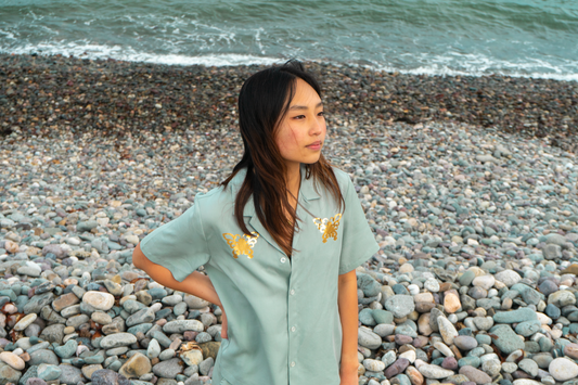 Float Shirt in Celadon