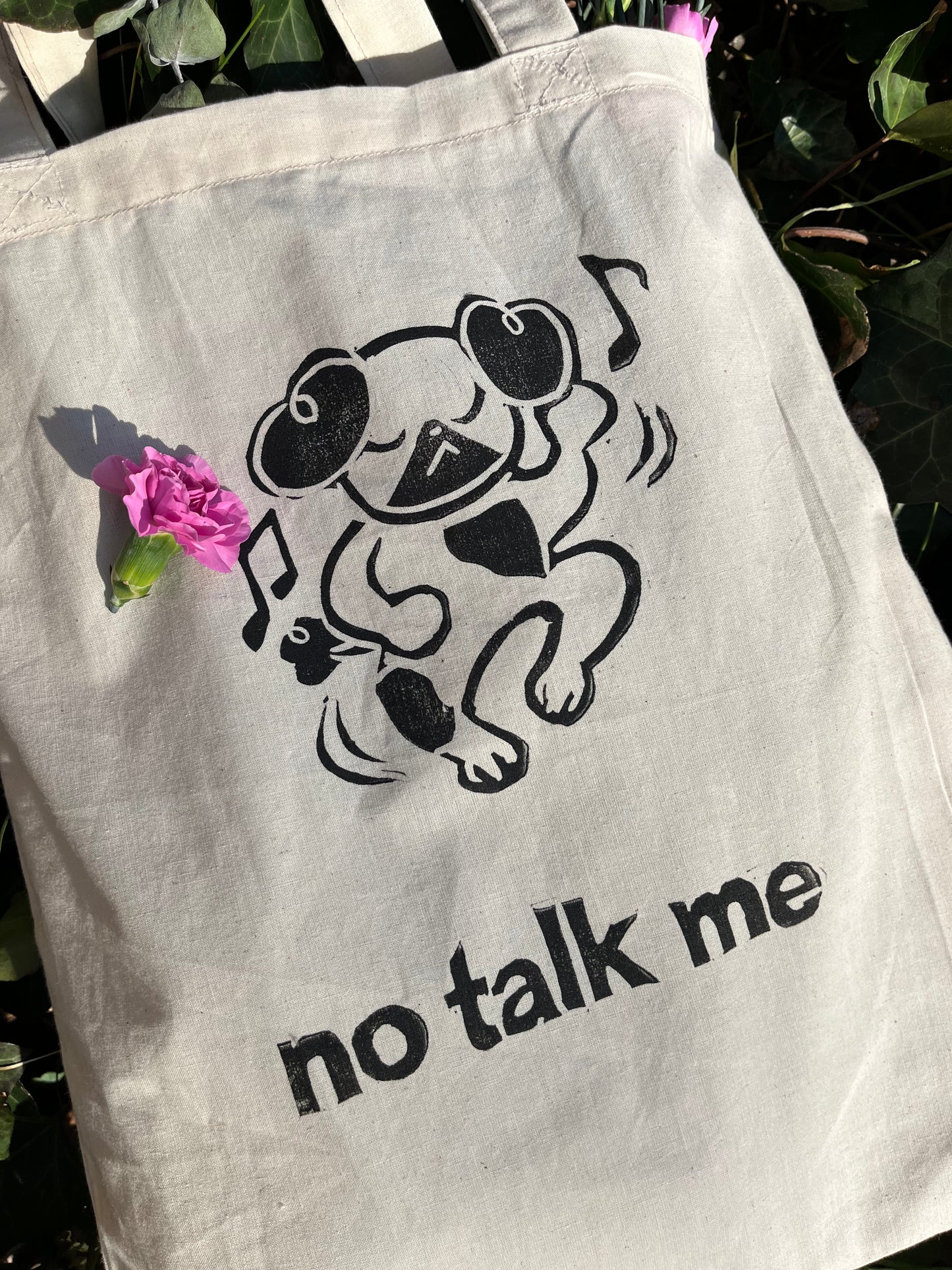 no talk me Tote Bag