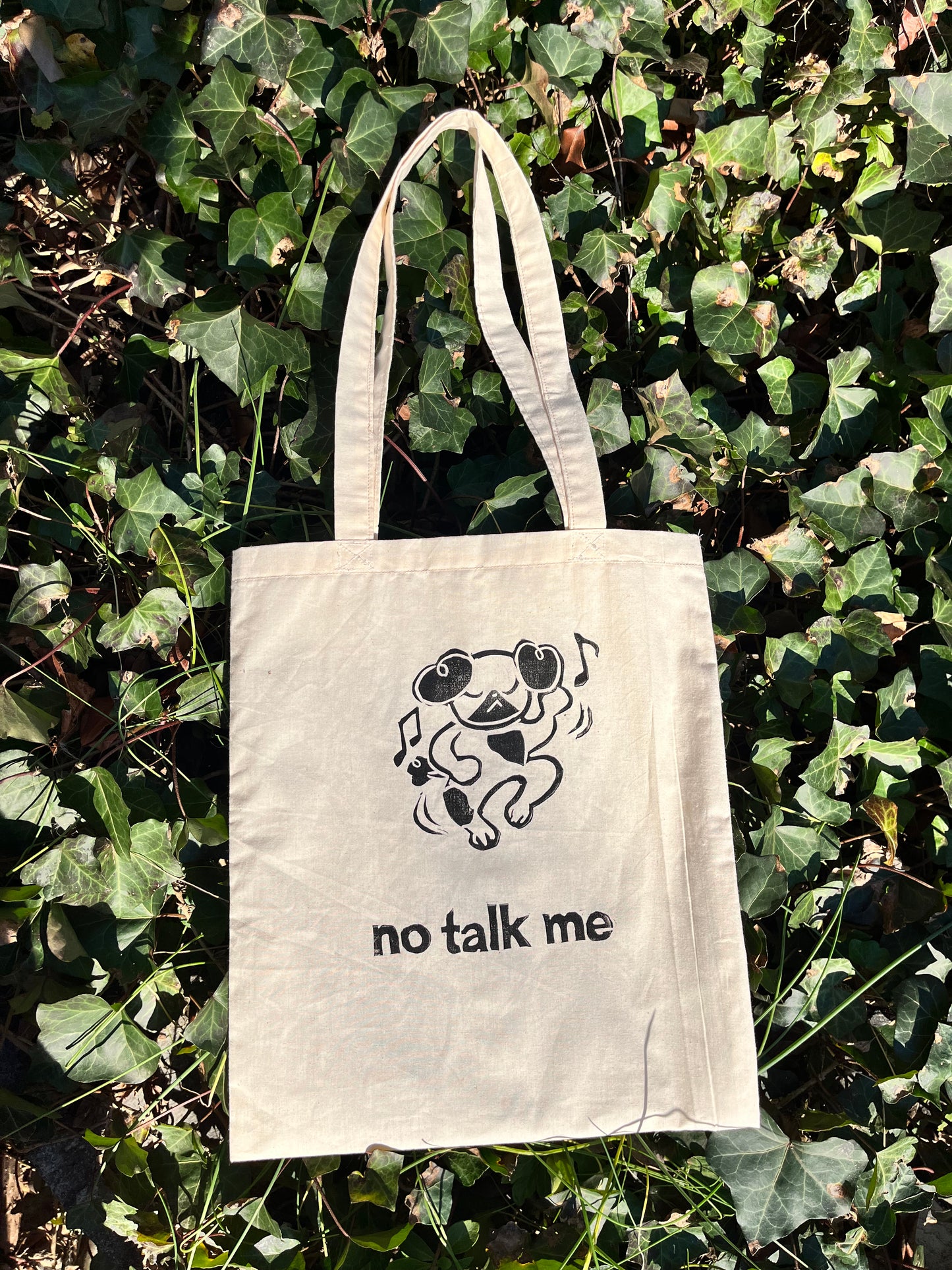 no talk me Tote Bag
